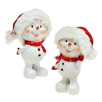 Artículo Muñeco de nieve de pie 11,5cm 4 piezas