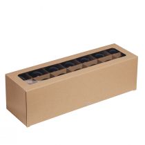 Artículo Bolas de Navidad negras bolas de árbol de cristal Ø6cm 24 piezas