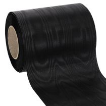 Artículo Cinta de corona negra 125mm 25m - Elegante cinta de luto para floristería y decoración, cinta de acetato