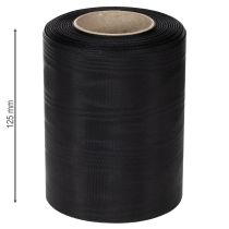 Artículo Cinta de corona negra 125mm 25m - Elegante cinta de luto para floristería y decoración, cinta de acetato