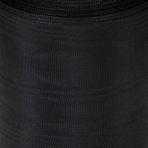 Artículo Cinta de corona negra 125mm 25m - Elegante cinta de luto para floristería y decoración, cinta de acetato