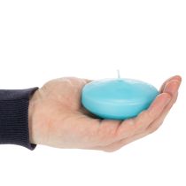 Artículo Vela flotante redonda, ideal para decoraciones festivas y eventos, decoración de estanques y mesas, 8 cm, 8 unidades.