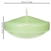 Artículo Vela flotante, decorativa para ocasiones festivas y momentos especiales, 8 cm, 8 unidades.