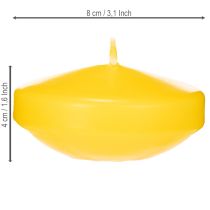Artículo Vela flotante, elemento decorativo flotante, uso versátil en el hogar y el jardín, 8 cm, 8 unidades