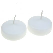 Velas flotantes blancas 4,5cm 28uds