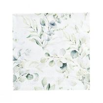 Artículo Servilletas eucalipto decoración de mesa decorativa blanco 25x25cm 20ud