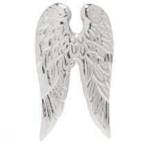 Artículo Servilleteros alas de ángel decoración de mesa plata 6,5cm Ø4cm 4 piezas