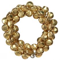 Artículo Servilleteros campanas de metal dorado Ø5cm 8 piezas