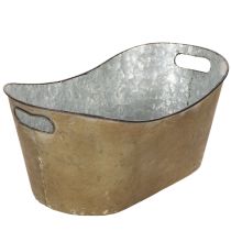 Artículo Juego de macetas y jardineras, color cobre/blanco, L32,5cm/36,5cm/41,5cm