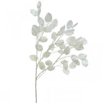 Rama decorativa hoja plata rama Lunaria blanca rama artificial 70cm