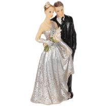 Artículo Pareja de aniversario de bodas de plata 10 cm