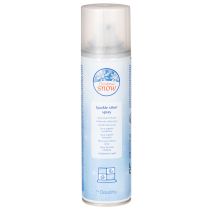 Artículo Espray plateado con purpurina para nieve artificial, ideal para ventanas y decoración invernal, 150 ml.