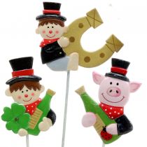 Decoración Nochevieja sobre varilla 5cm 12pcs