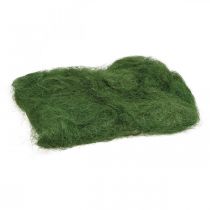 Artículo Fibra natural verde musgo de sisal para decorar 300g
