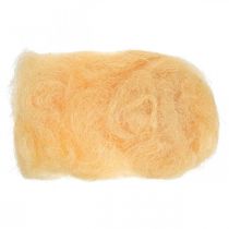 Sisal Albaricoque material natural relleno lana fibra decorativa 300g