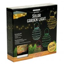 Artículo Jardín solar verde claro 22cm con 25LEDs blanco cálido