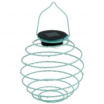 Artículo Luz solar para jardín turquesa 22cm con 25LEDs blanco cálido