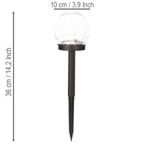 Artículo Lámpara de jardín, tipo globo con estaca para iluminación exterior, 36 cm, 4 unidades.