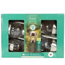 Artículo Lámparas solares de bola con estaca para jardín, set de 4, 36 cm