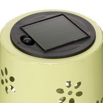Artículo Lámpara de mesa solar LED con diseño floral, iluminación ambiental para exteriores, 28 cm.