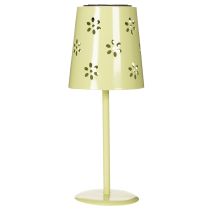 Artículo Lámpara de mesa solar LED con diseño floral, iluminación ambiental para exteriores, 28 cm.