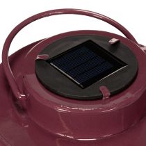 Artículo Farol con motivo de hojas, alimentado por energía solar, para una iluminación ambiental exterior, 25 cm
