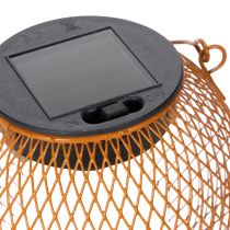 Artículo Farol solar LED para iluminación ambiental de jardín en un atractivo diseño de metal, 12 cm