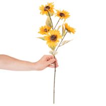 Artículo Girasol artificial, decoración realista, 72 cm, 2 piezas
