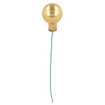 Artículo Mini adornos navideños de alambre, con forma de bayas espejadas, brillantes, 20 mm, 140 unidades.