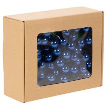 Artículo Mini adornos navideños en alambre, con forma de bayas espejadas, 20 mm, 140 unidades.