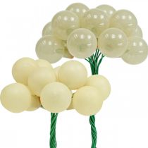 Artículo Mini bolas navideñas crema mix mate/brillante Ø20mm 140uds