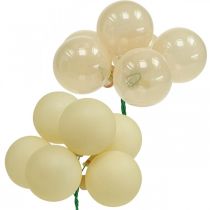 Artículo Mini bolas navideñas crema mix mate/brillante Ø40mm 32uds