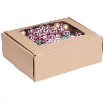 Artículo Espejo Bayas Rosa Albaricoque Bolas de Vidrio Alambre Ø20mm 140uds