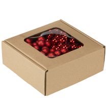 Artículo Espejo Bayas Rojo Mate, Brillo Ø1,5cm 140 uds