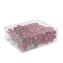 Artículo Bayas espejo mezcla roja Ø25mm 140uds