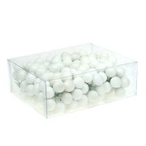 Artículo Bayas de espejo Ø2cm blanco mate, brillante 140 piezas