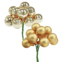 Artículo Espejo bayas oro mix 25mm 140uds