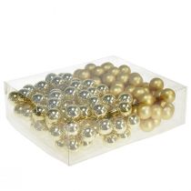 Artículo Mini bolas de árbol de Navidad cristal espejo bayas Ø20mm 140 piezas