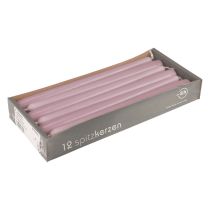 Artículo Velas cónicas Velas Wenzel lila 250/23mm 12 piezas