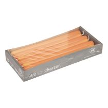 Artículo Velas cónicas, velas de palo, velas Wenzel, naranja, 250/23 mm, 12 piezas