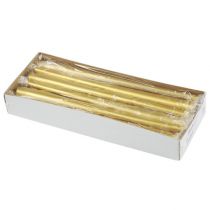 Artículo Velas cónicas 300/23 velas de mesa doradas 12 piezas