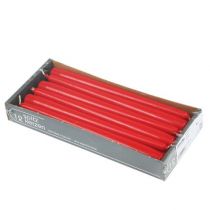 Artículo Velas cónicas 250/23 rubí (12 uds.)