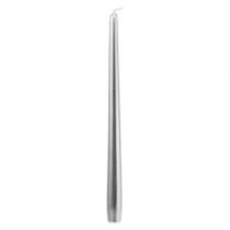 Artículo Velas cónicas 300/23 plata 12ud.