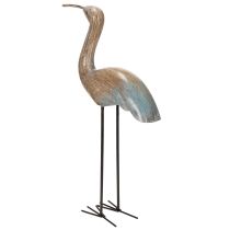 Artículo Figura decorativa de pájaro para un diseño interior elegante, 43 cm.