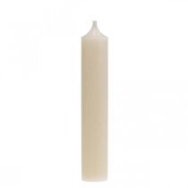Vela cónica vela blanca crema decorativa 120mm / Ø21mm 6uds
