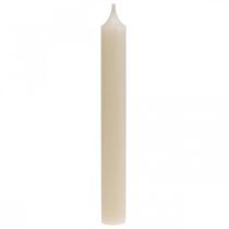 Vela de varilla velas de cera crema blanca 180mm/Ø21mm 6uds