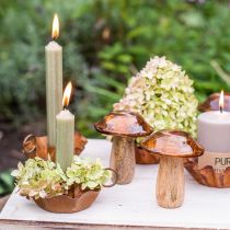 Artículo Vela cónica verde velas premium de color liso 120mm/Ø21mm 6ud