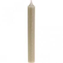 Artículo Velas cónicas velas marrones decoración de velas otoño Ø21/170mm 6 piezas