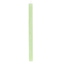Artículo Velas cónicas monocolor verde lima 21×240mm 12 piezas