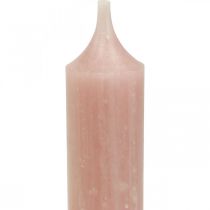 Artículo Velas de varilla velas rosa vela boho decoracion Ø21/170mm 6pcs